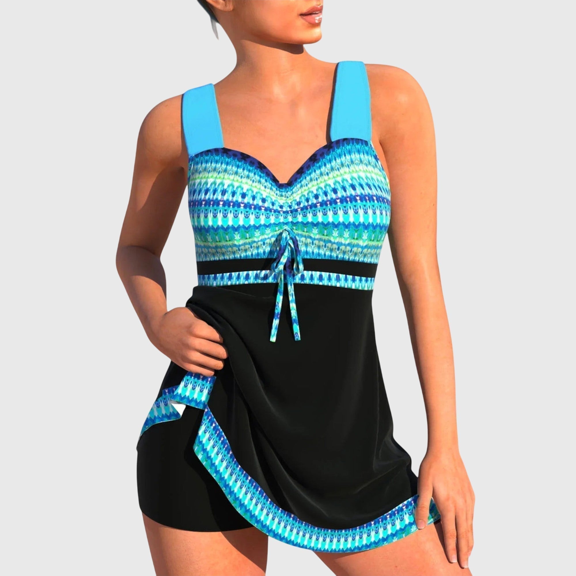 Cora | Costume da bagno con gonna copri-pancia