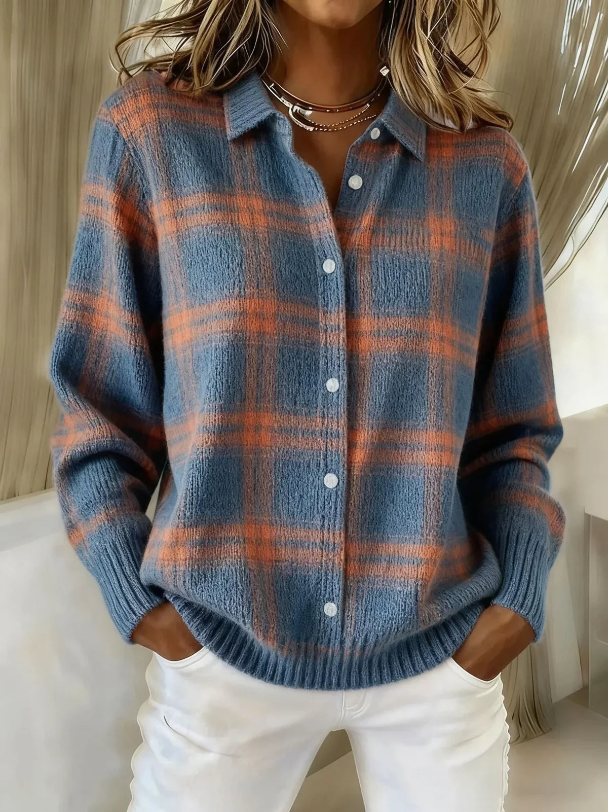 Camille™ | Cardigan a quadri