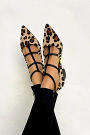 Bridget | Ballerine con cinturini leopardati