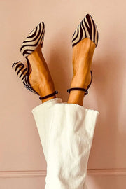Keren™ | Tacchi a Punta con Stampa Zebra