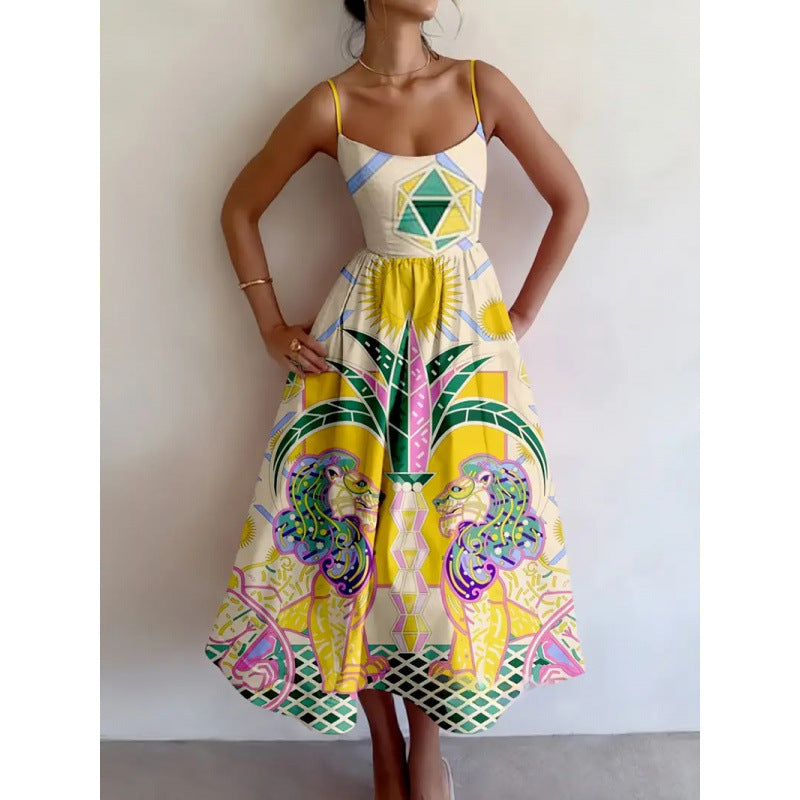 Zephyrelle | Vestito Midi Tempio del Sole