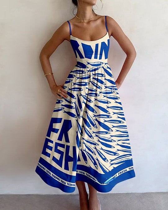Hadleigh | Vestito midi del mercato costiero