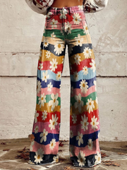 Léon - Pantaloni eleganti a fiori