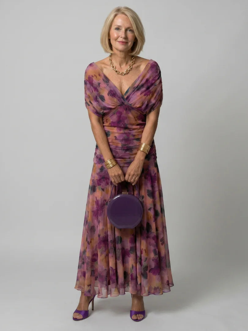 Calen | Abito midi con spalle scoperte
