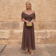 Sienna | Abito geometrico fluente