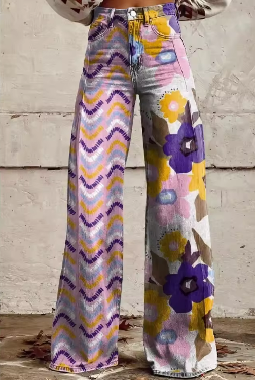 Isadora - Pantaloni floreali Boho