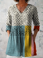 Valerie | Camicetta lunga con scollo a V