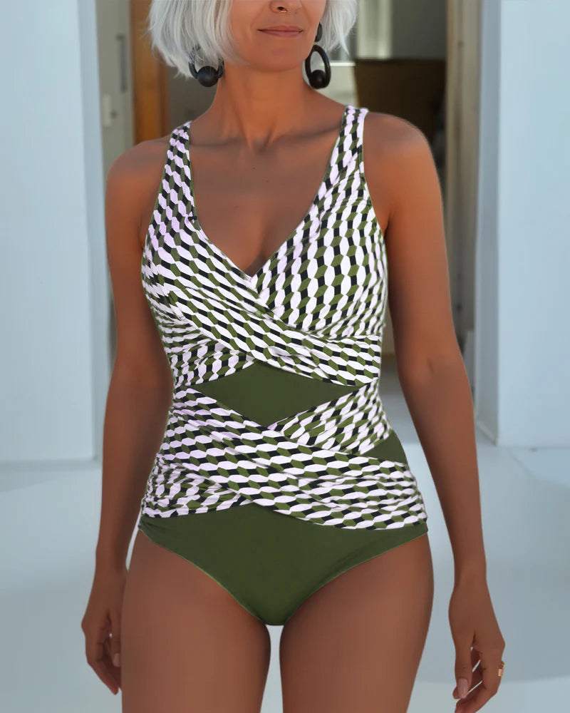 ROSALIA - Elegante costume da bagno incrociato