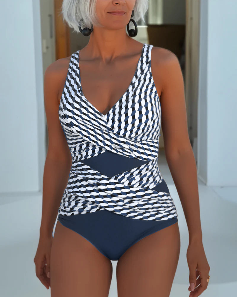 ROSALIA - Elegante costume da bagno incrociato
