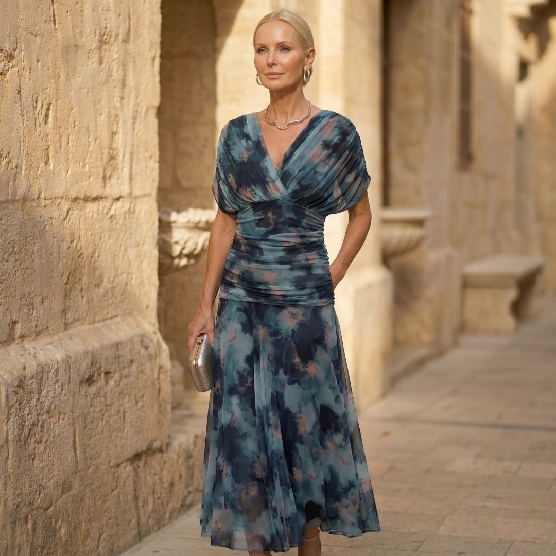 Luna | Abito blu elegante