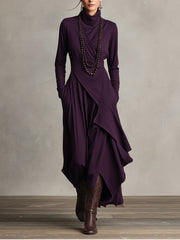 Elora™ | Abito Maxi in Maglia Asimmetrico Natalia