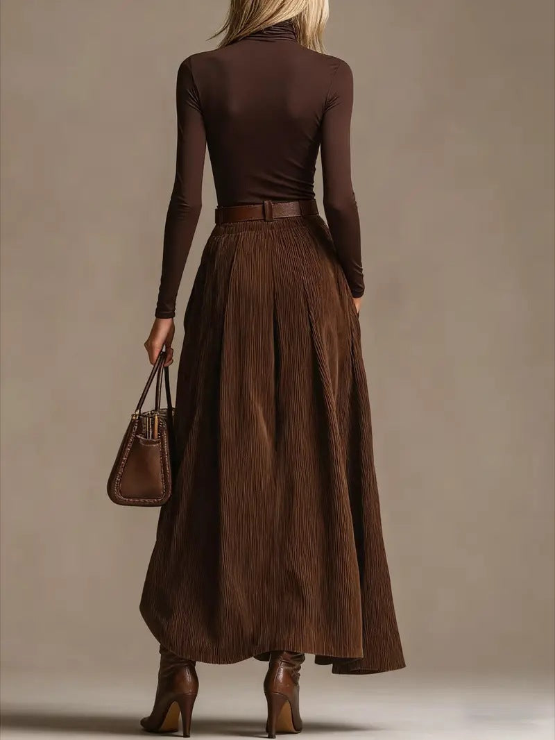 Elora™ | Set Due Pezzi con Dolcevita e Gonna Maxi Aveline