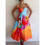 Solavienne | Vestito midi Sunset Muse