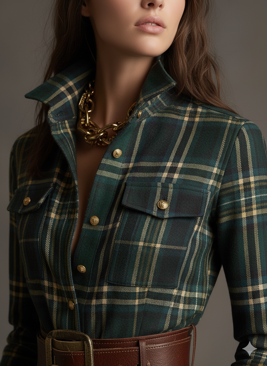 Elora™ | Abito Camicia Lungo con Cintura Jacqueline