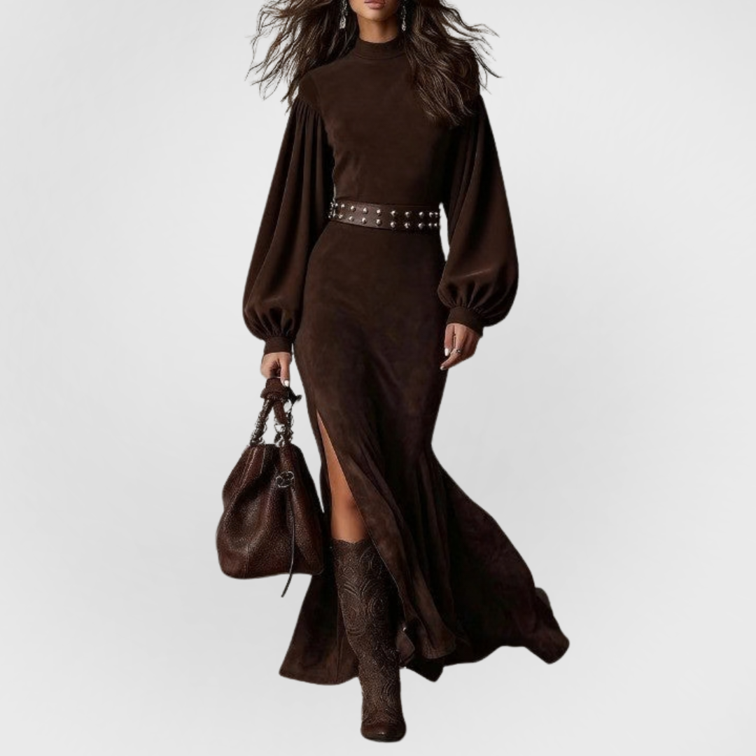 Elora™ | Abito Midi in Suede Vintage Harriet