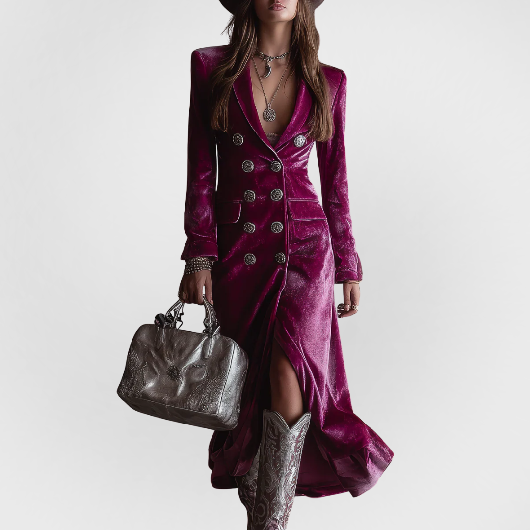 Elora™ Victoria | Abito Blazer in Velluto