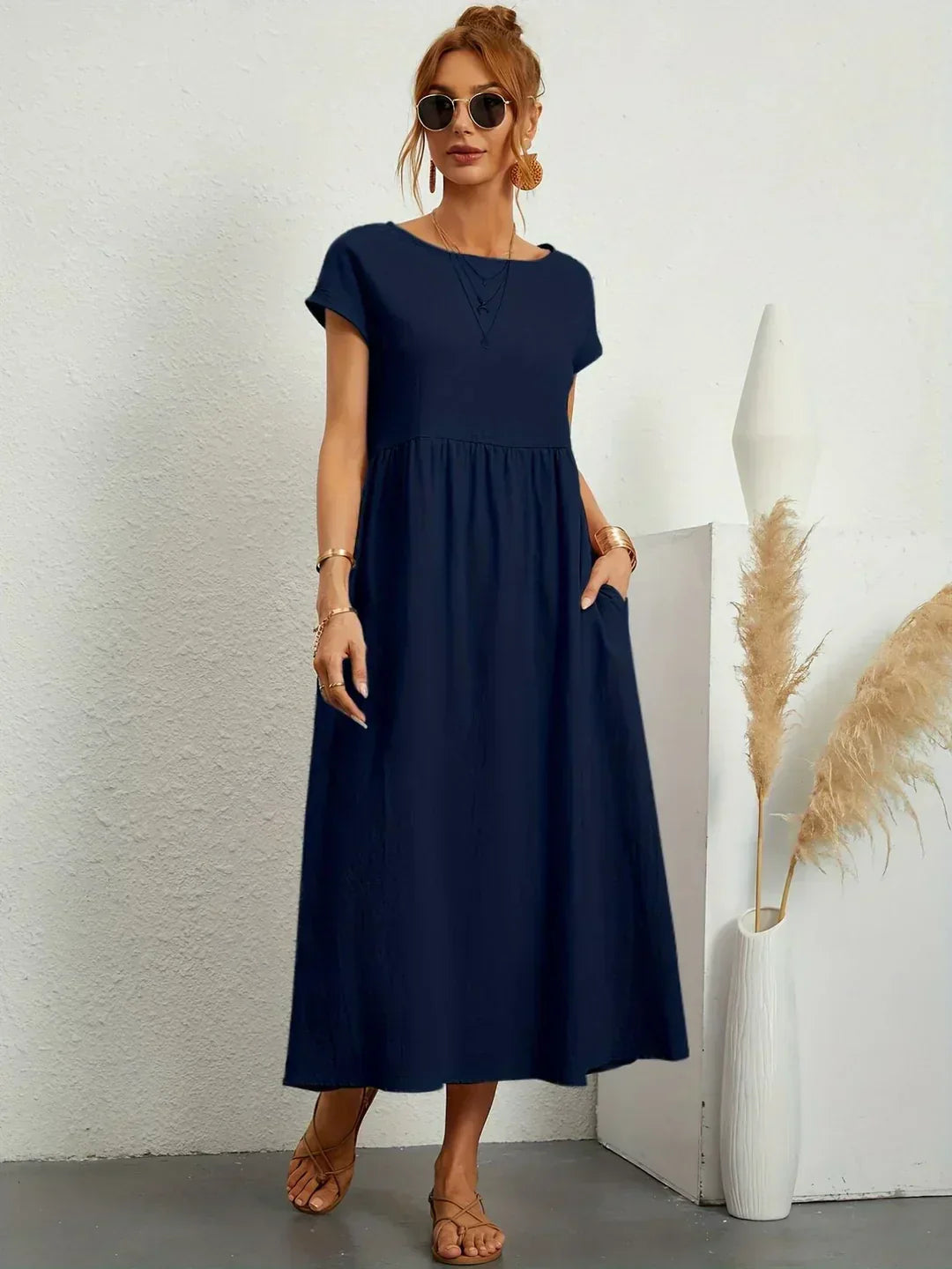 Gabriela™ | Abito midi fluido dall'eleganza senza tempo