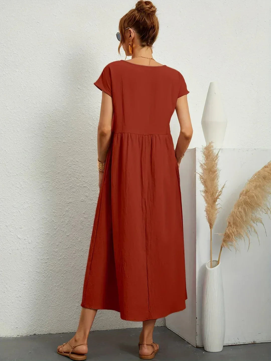 Gabriela™ | Abito midi fluido dall'eleganza senza tempo