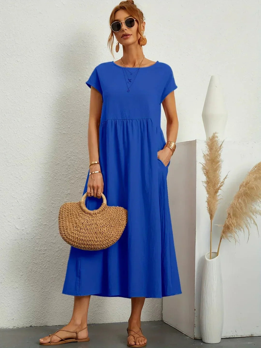 Gabriela™ | Abito midi fluido dall'eleganza senza tempo