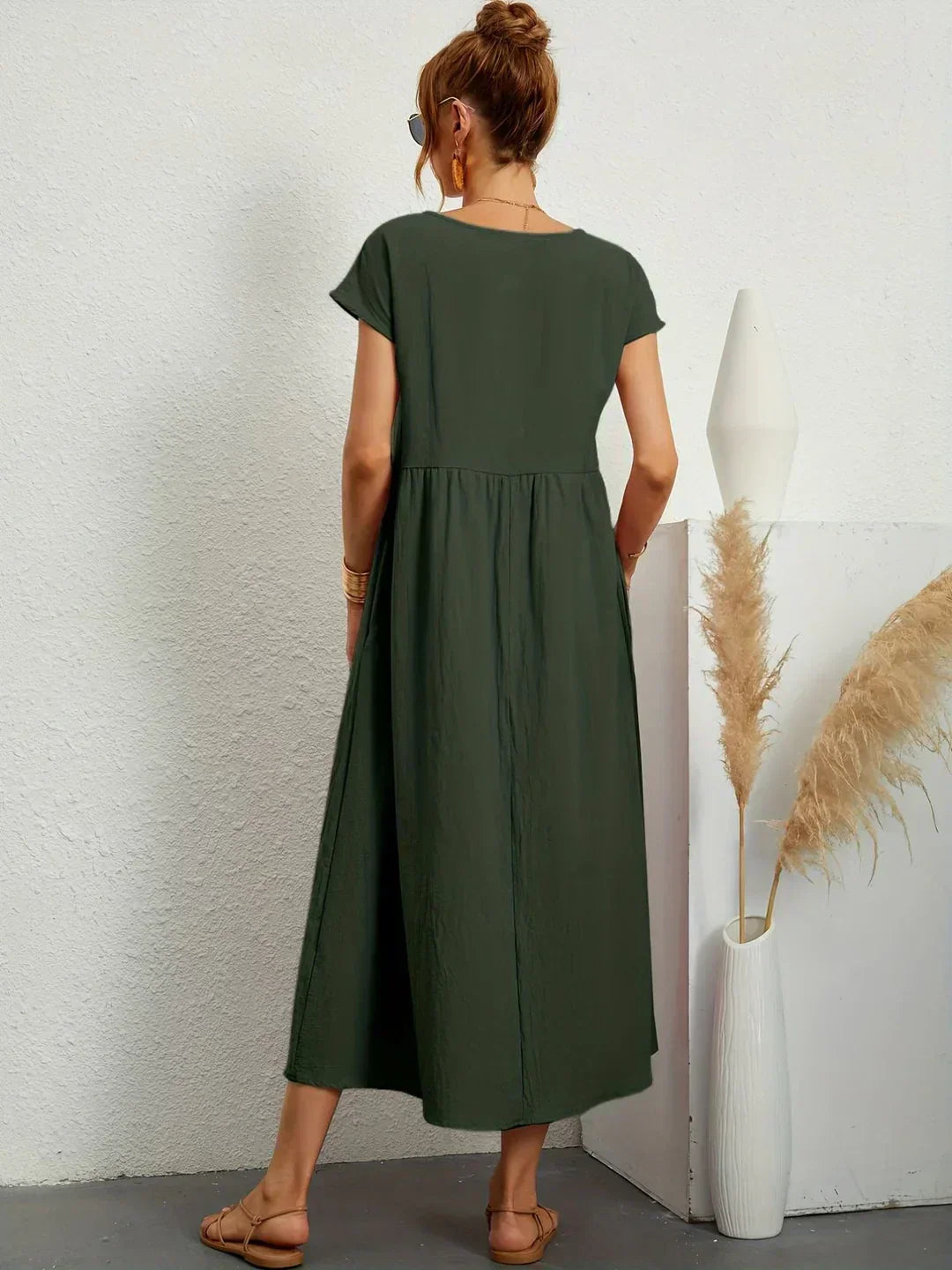 Gabriela™ | Abito midi fluido dall'eleganza senza tempo