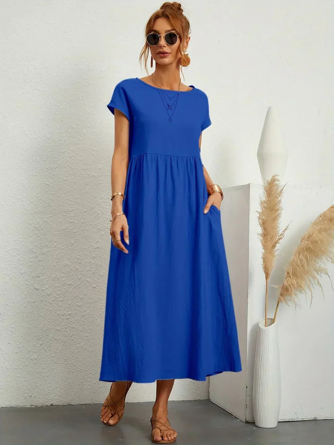 Gabriela™ | Abito midi fluido dall'eleganza senza tempo