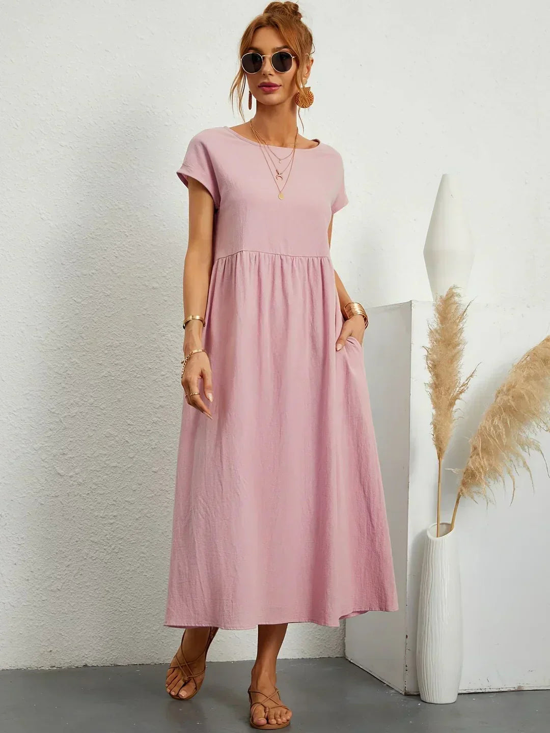 Gabriela™ | Abito midi fluido dall'eleganza senza tempo