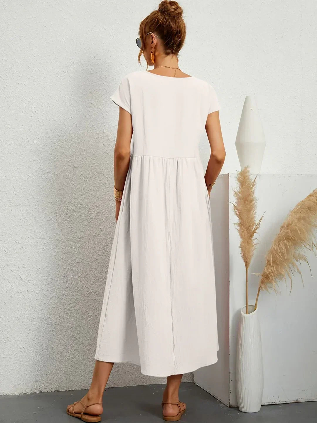 Gabriela™ | Abito midi fluido dall'eleganza senza tempo