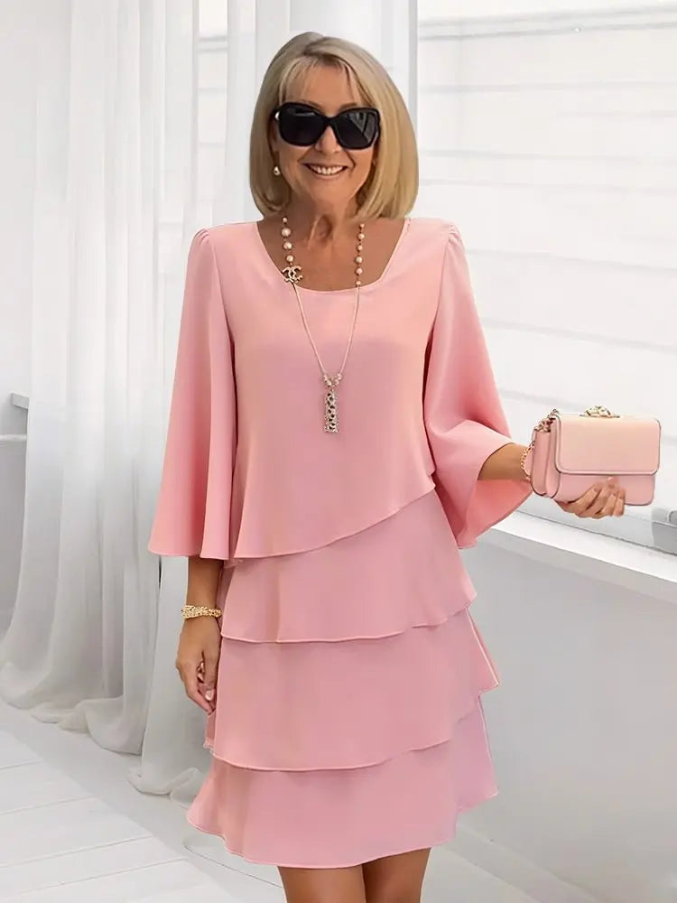 Catherine | Vestito con volant elegante e confortevole