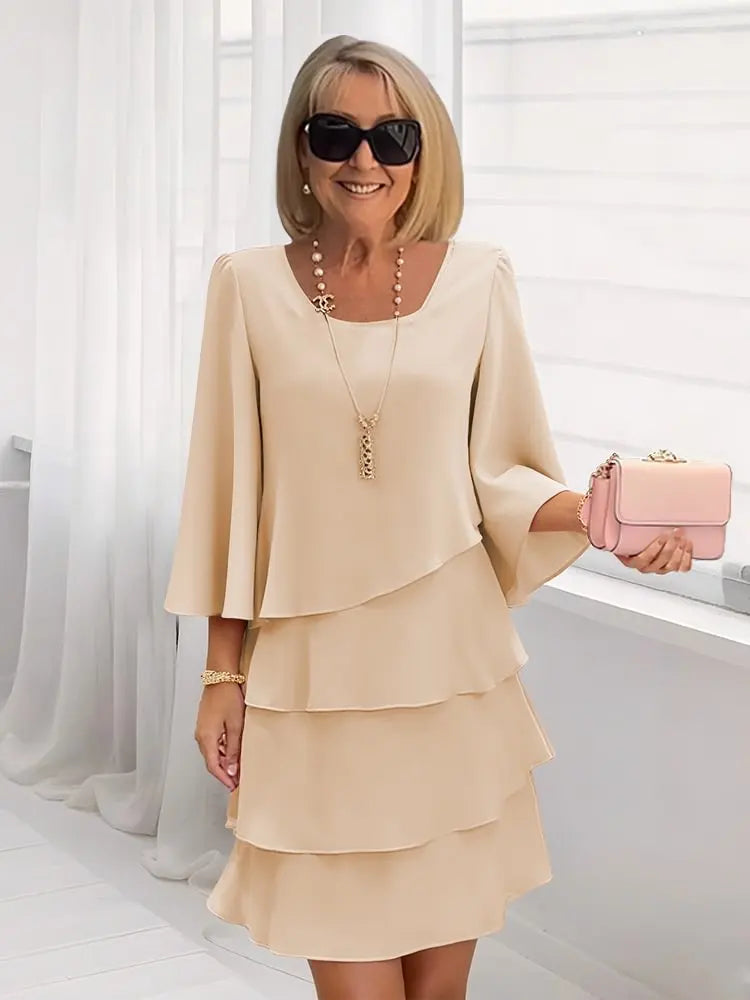 Catherine | Vestito con volant elegante e confortevole