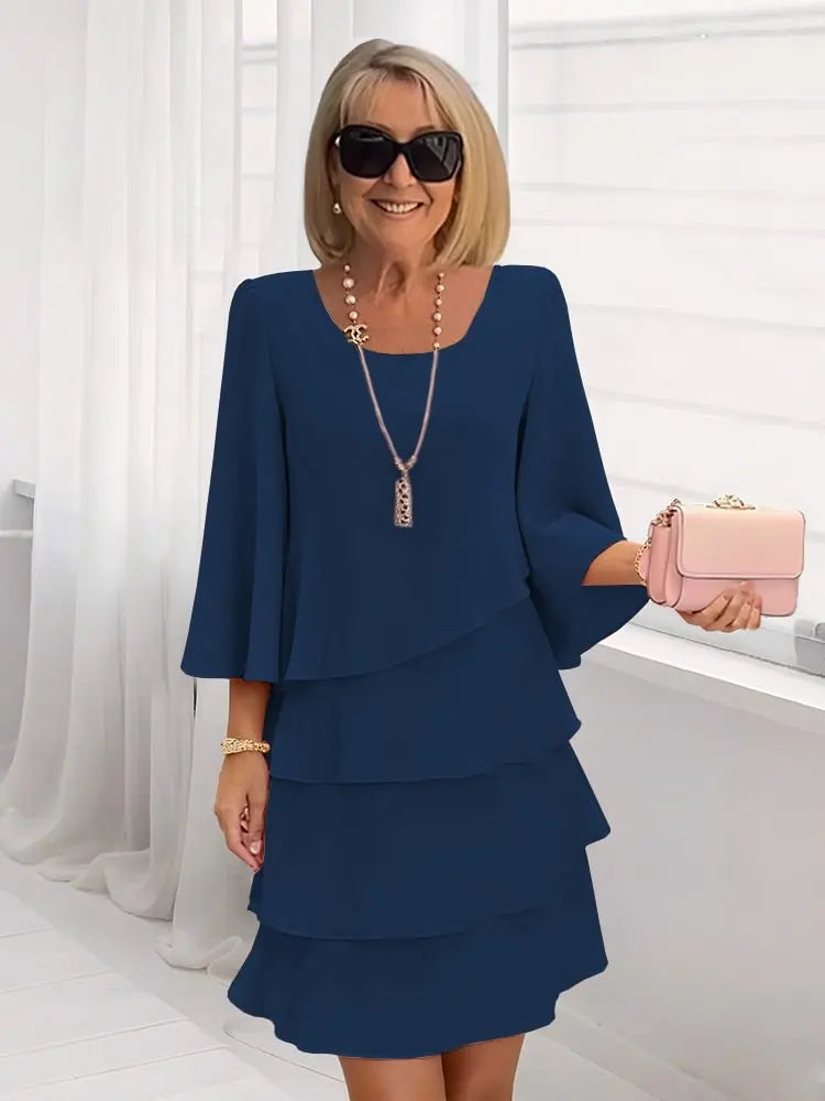 Catherine | Vestito con volant elegante e confortevole