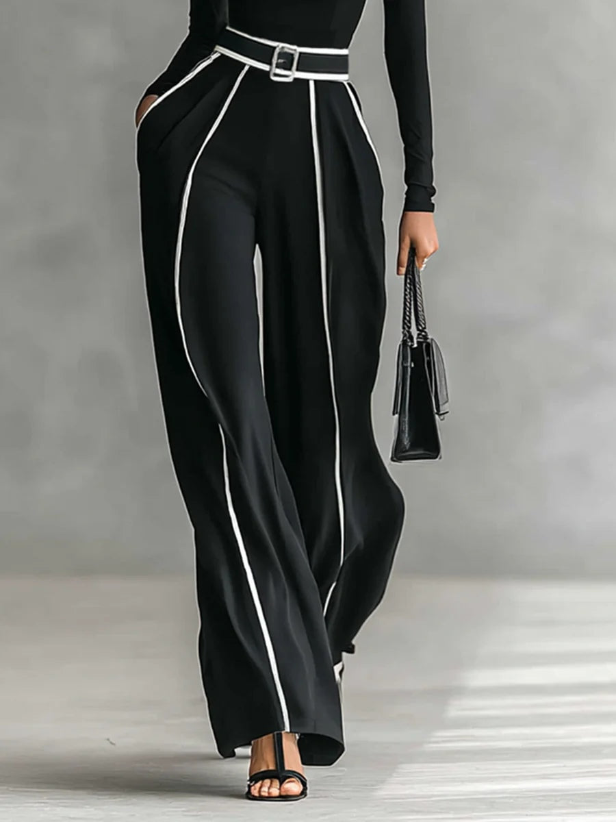 Vera™ || Set elegante con dettagli a contrasto