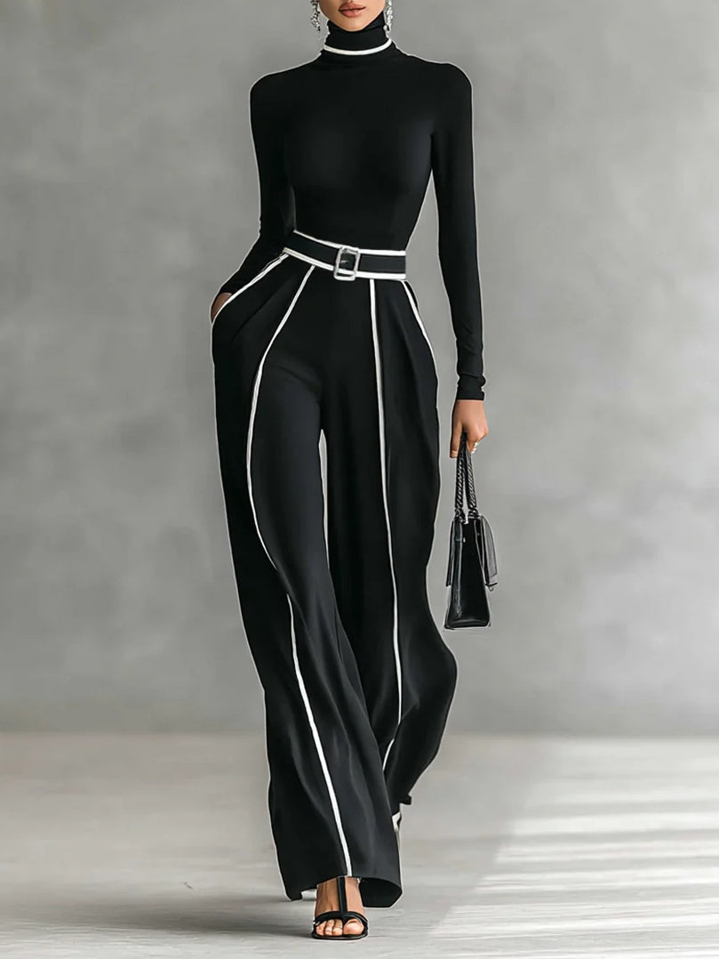 Vera™ || Set elegante con dettagli a contrasto