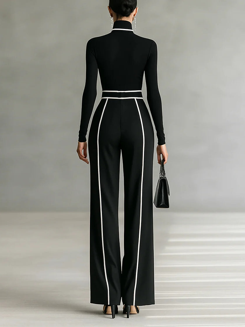 Vera™ || Set elegante con dettagli a contrasto