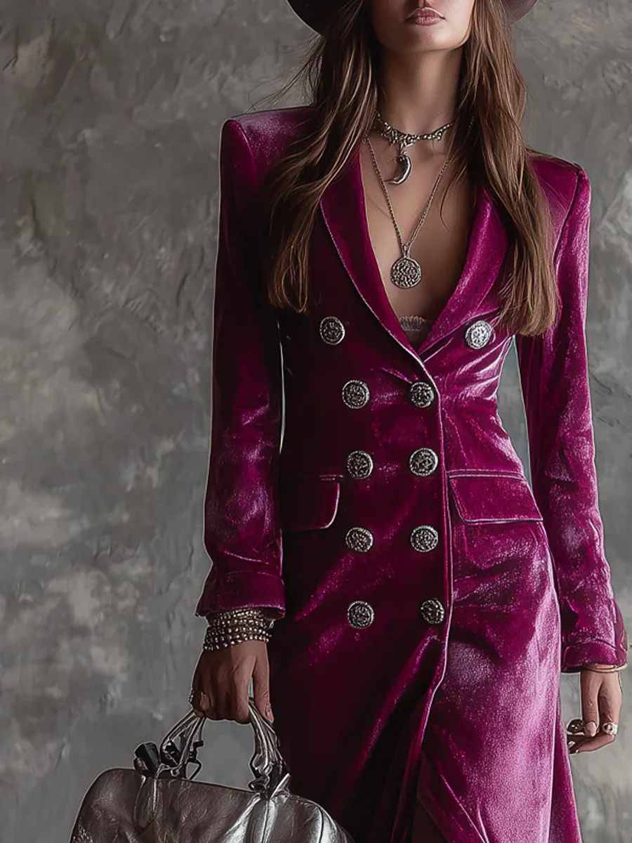 Elora™ Victoria | Abito Blazer in Velluto