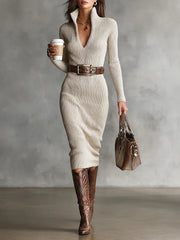 Elora™ | Abito Midi Fitted Chic Valériea