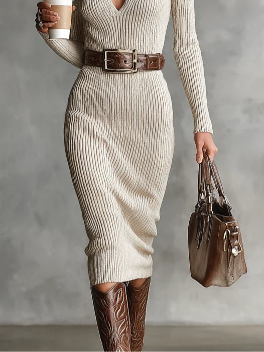 Elora™ | Abito Midi Fitted Chic Valériea