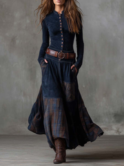 Elora™ | Abito maxi scamosciato Michelle