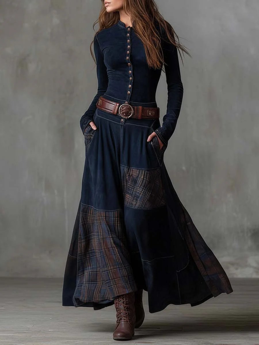 Elora™ | Abito maxi scamosciato Michelle