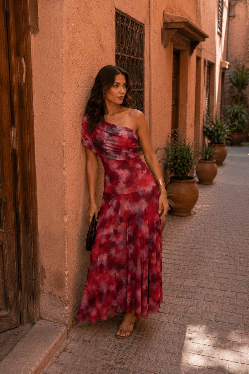 Abito Toledo in rosso | EDIZIONE LIMITATA - Serena Roma