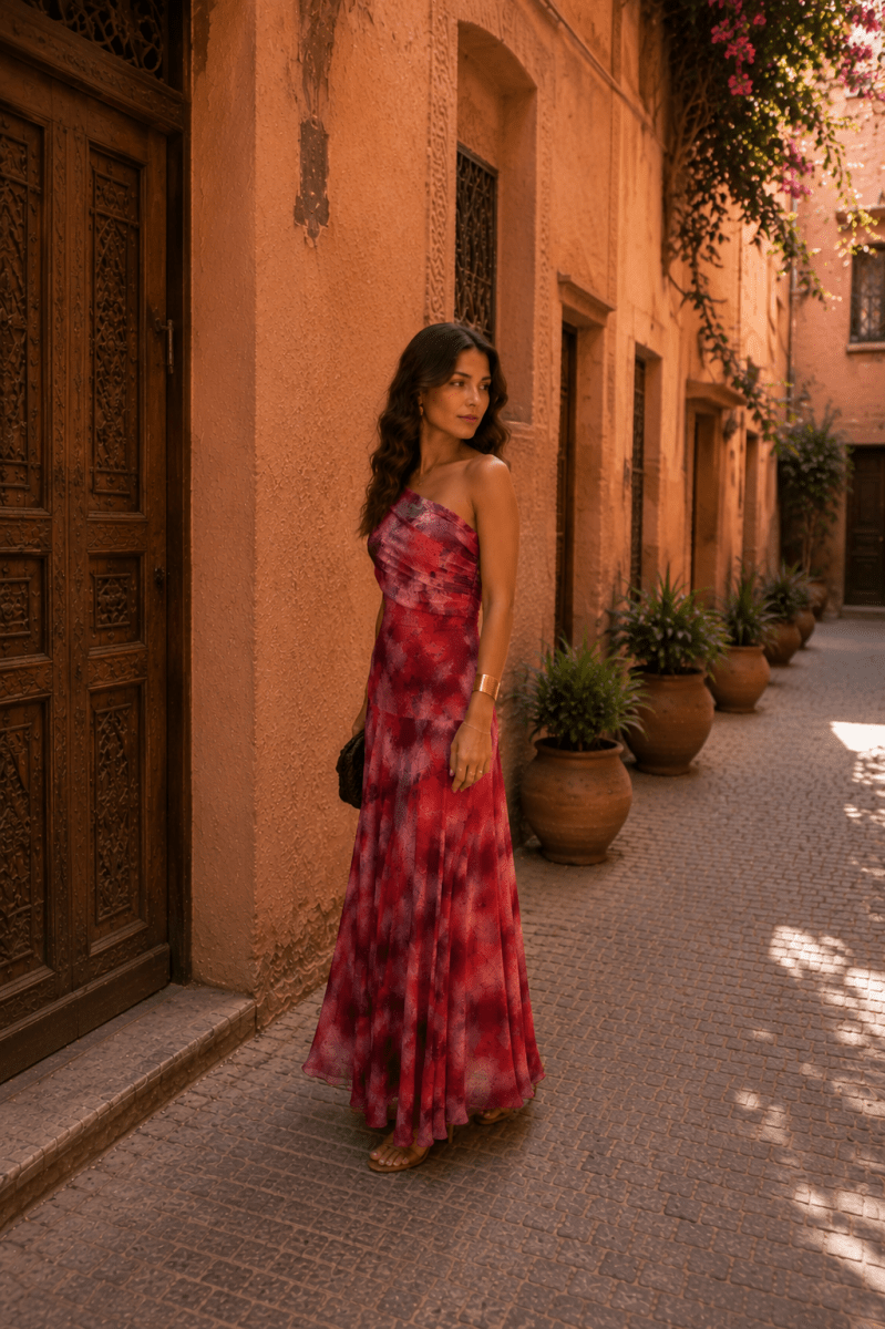 Abito Toledo in rosso | EDIZIONE LIMITATA - Serena Roma