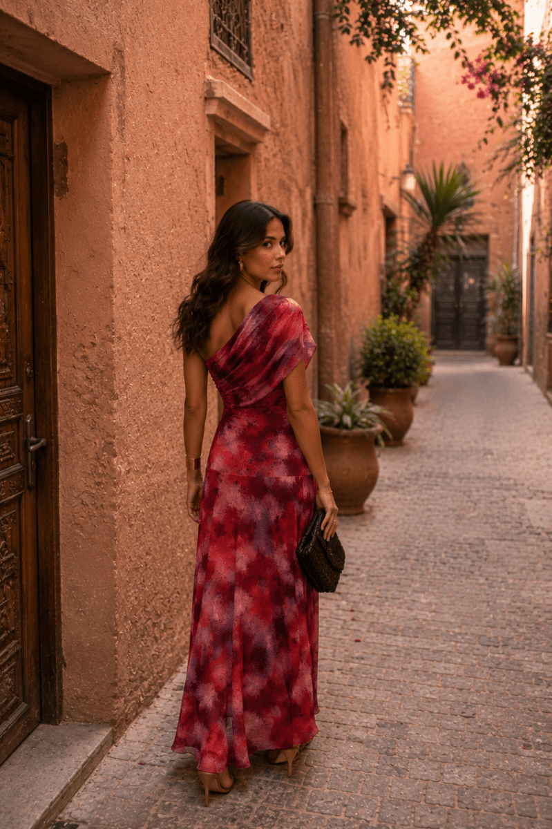 Abito Toledo in rosso | EDIZIONE LIMITATA - Serena Roma