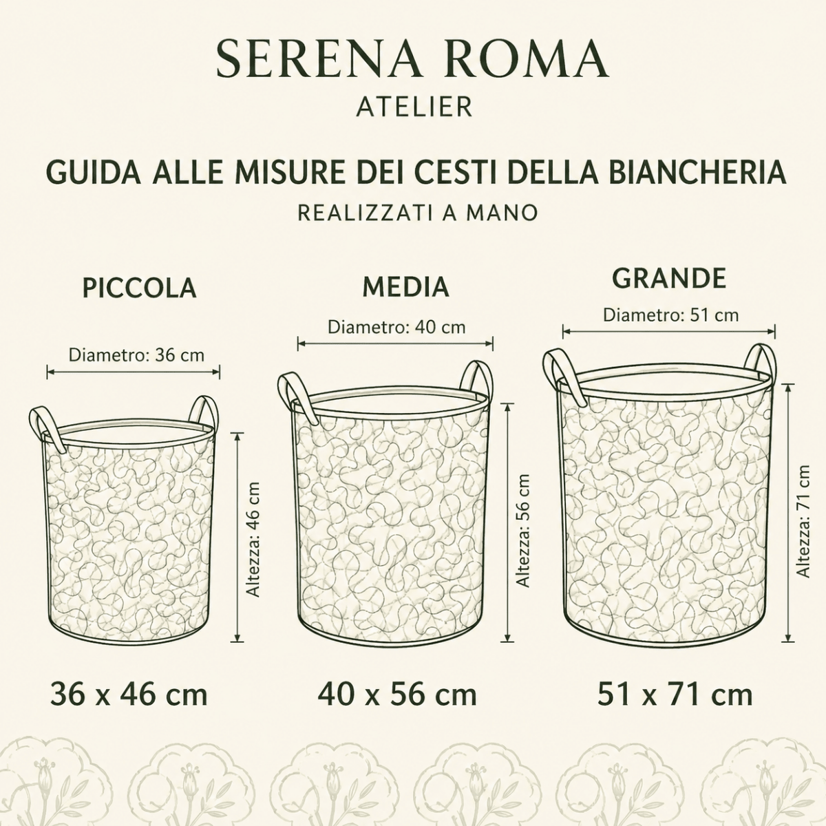 Albero della Vita | Cesto Portabiancheria Fatto a Mano - Serena Roma