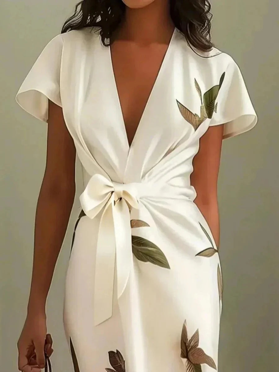 Amira | Abito elegante a portafoglio - Serena Roma