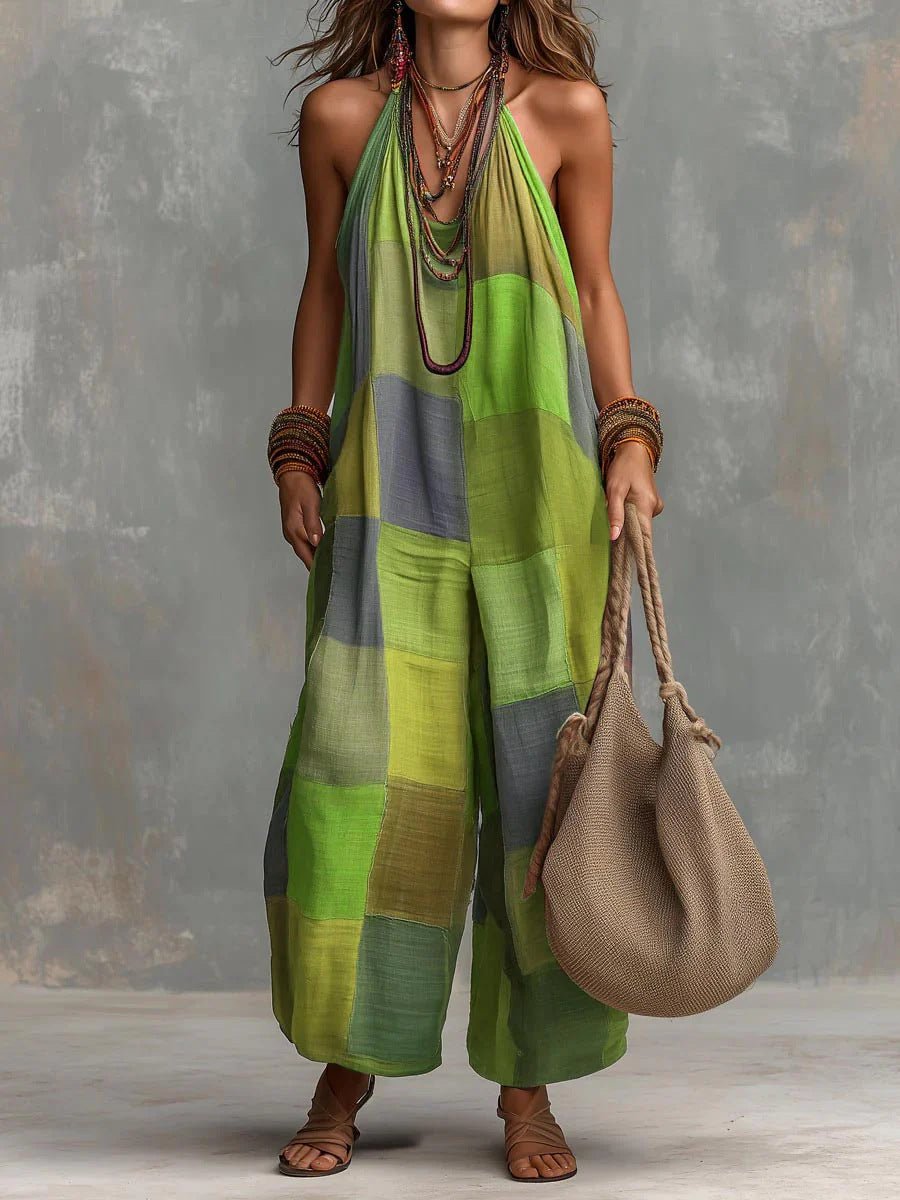 Bohemian Patchwork Jumpsuit™ – Freschezza e libertà con uno stile artistico e unico. - Serena Roma