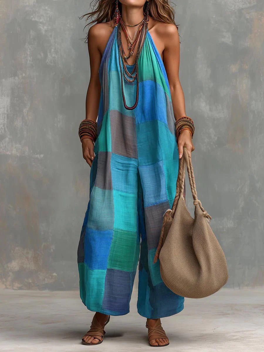 Bohemian Patchwork Jumpsuit™ – Freschezza e libertà con uno stile artistico e unico. - Serena Roma