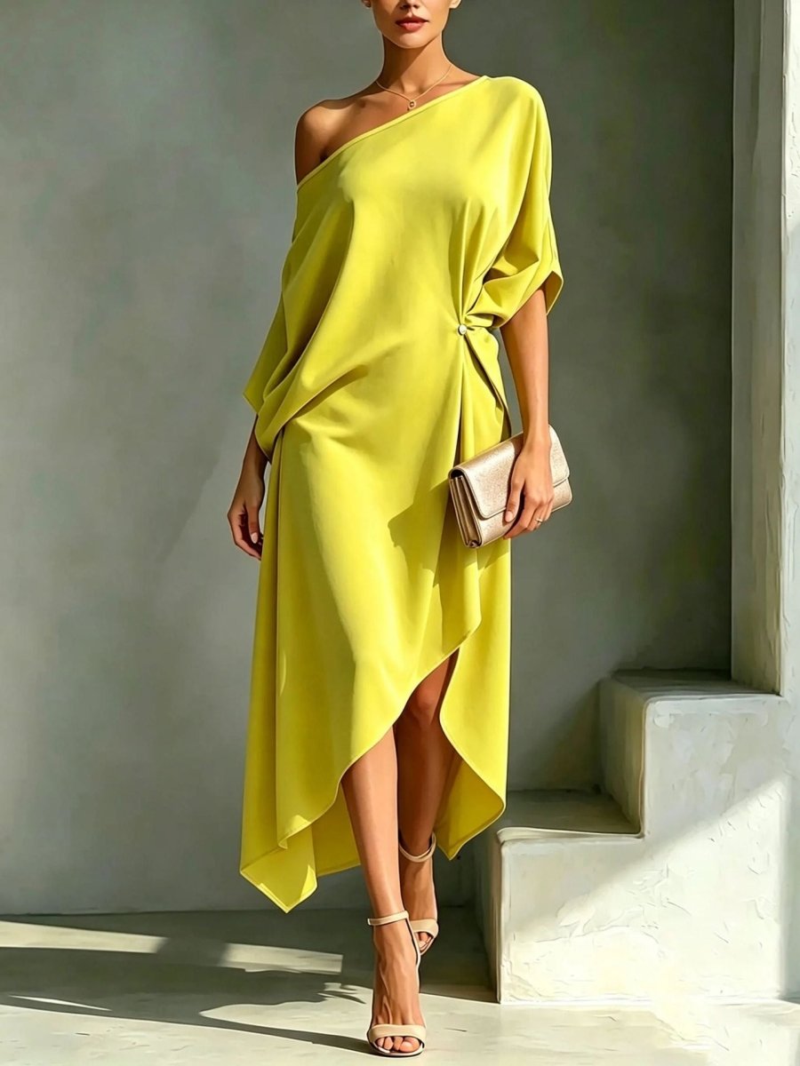 Camila | Abito elegante asimmetrico - Serena Roma