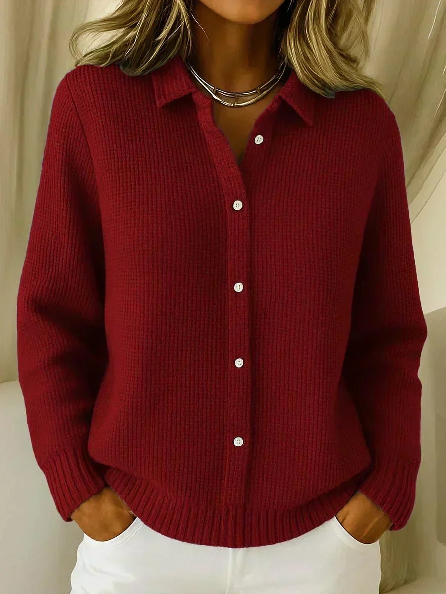 Camille™ | Cardigan in maglia testurizzata con bottoni - Serena Roma