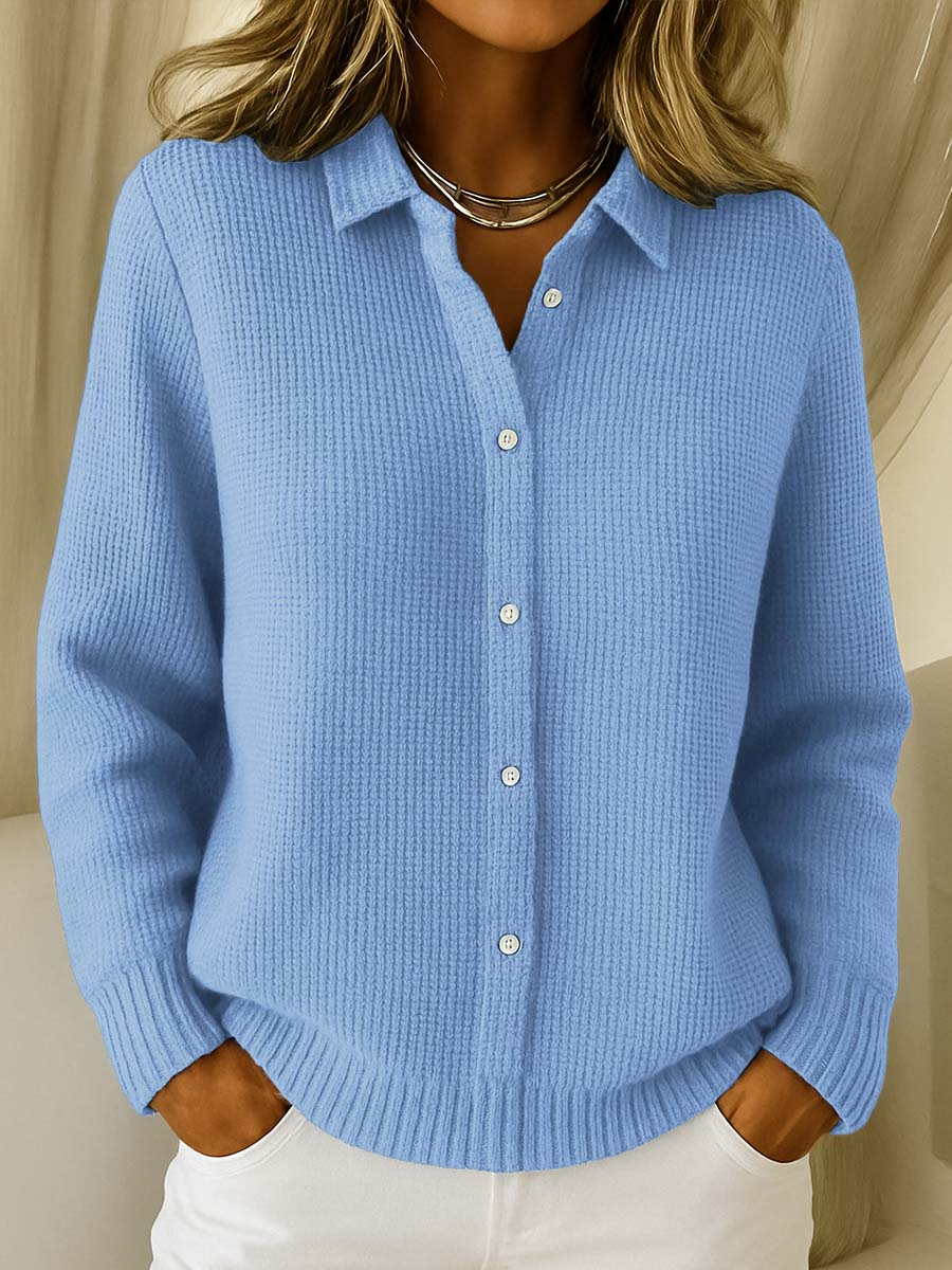 Camille™ | Cardigan in maglia testurizzata con bottoni - Serena Roma