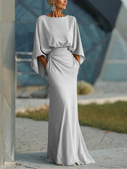 Clara | Abito elegante con scollo a V e maniche con schiena scoperta - Serena Roma