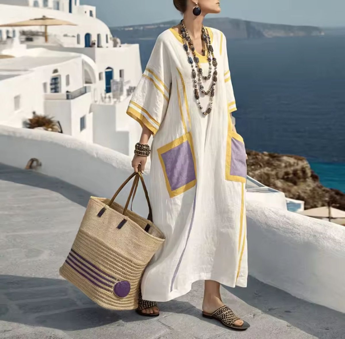 Elegante Mary - Abito lungo da spiaggia per un look estivo alla moda - Serena Roma